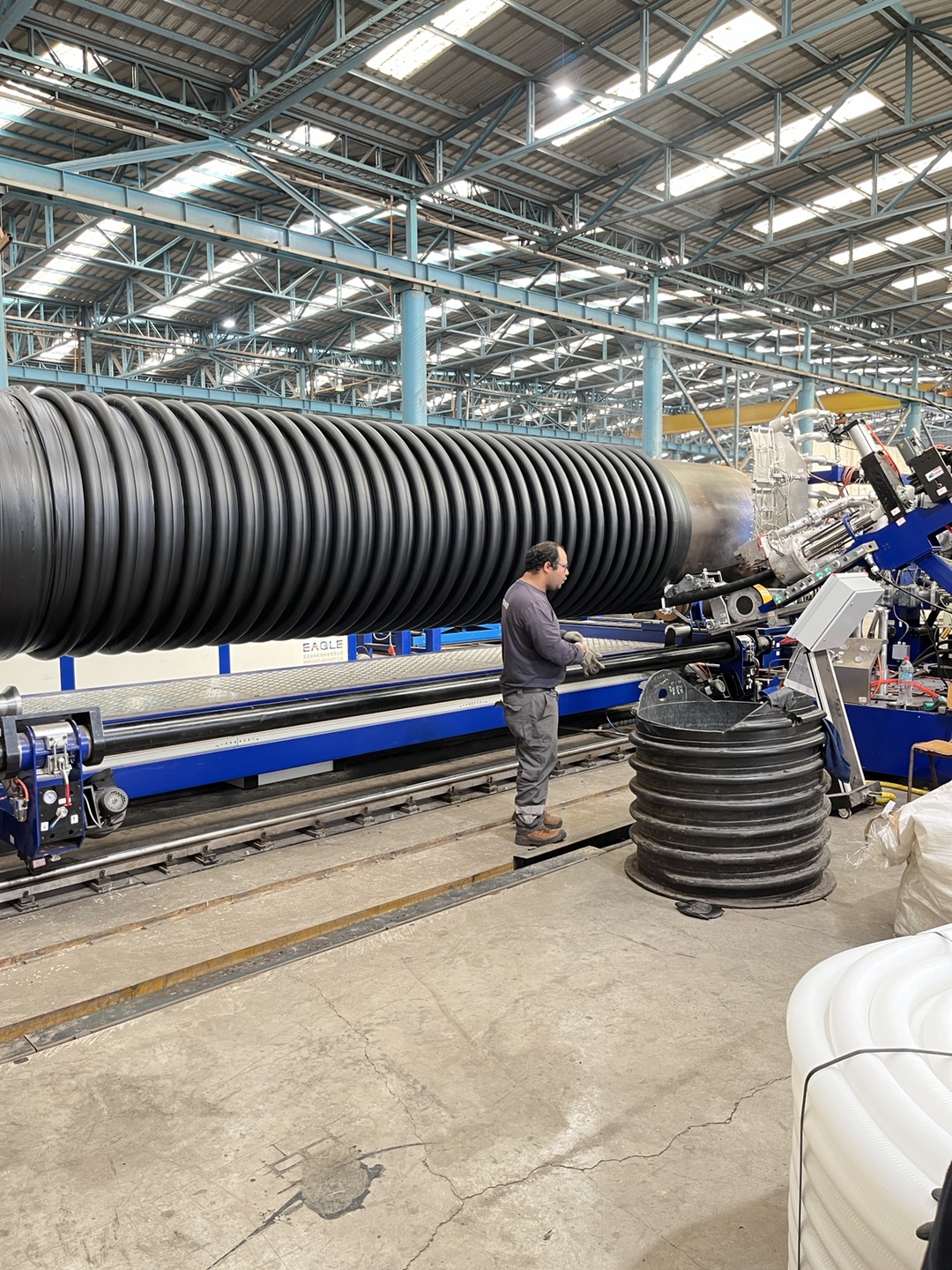 HDPE Spiral Pipe Production Machine 