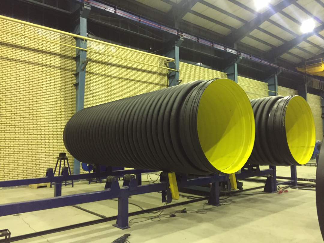 HDPE Spiral Pipe Production machine for Drainage Pipe
